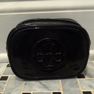 Tory Burch black Designer small cosmetic bag